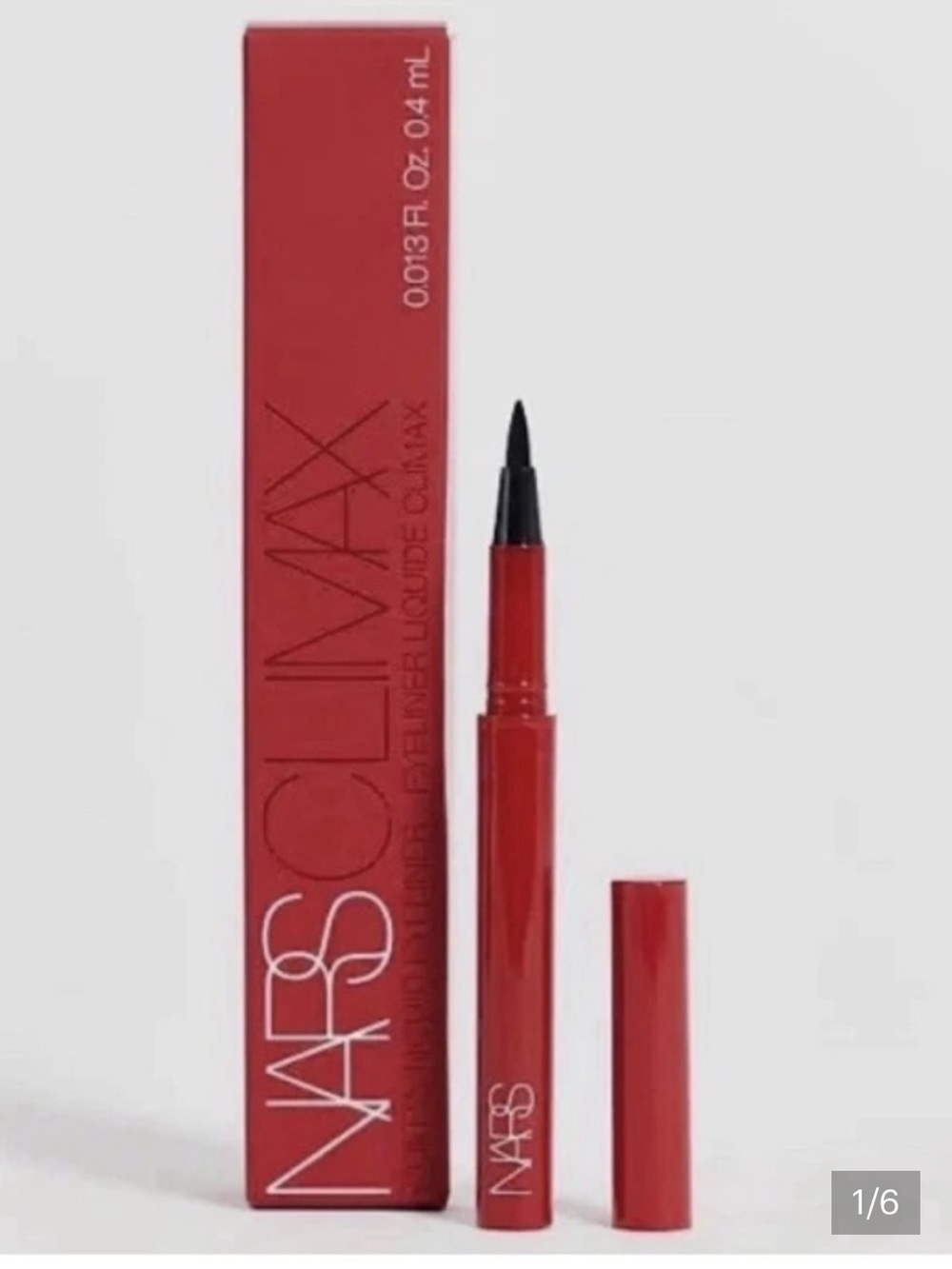 NIB & Sealed NARS Climax Liquid Eyeliner in explicit black — red packaging